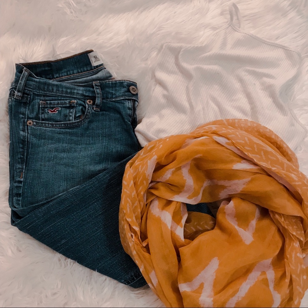 Yellow Infinity Scarf - Picture 2 of 4